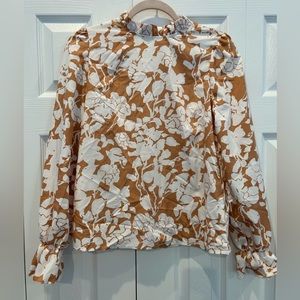 Ruffle Floral Blouse